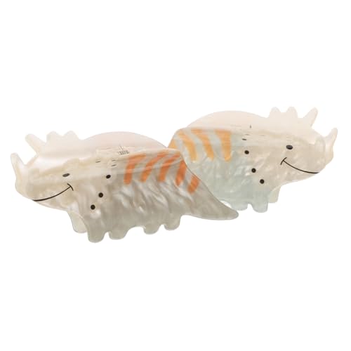 Homoyoyo 2 Stück Dinosaurier Haarklammern aus Acryl Verspielte Tierform Rutschfeste Haarklammern für Frauen und Mädchen Geeignet für Büro Freizeit und Alltag Robustes Leichtes Design von Homoyoyo