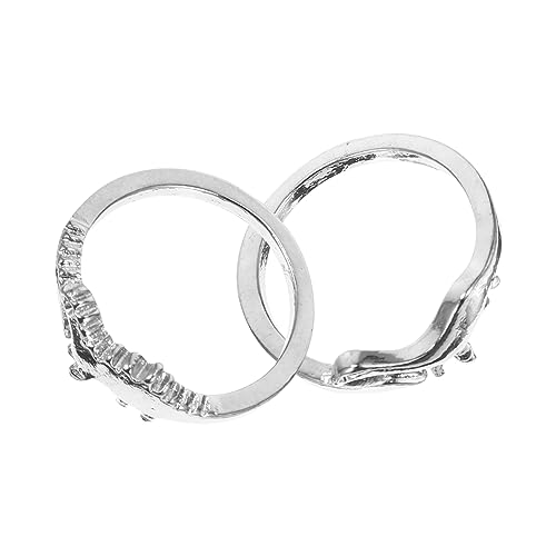 Homoyoyo 2 Stück Dinosaurier-Ring schöner Dinosaurierring Handring Tierring modeschmuck Schmuckring Fingerring Dinosaurier-Modellierring Hand-Finger-Schmuck Modeaccessoire Legierung Silber Homoyoyo 2 Stück Dinosaurier-Ring schöner Dinosaurierring Handring Tierring modeschmuck Schmuckring Fingerring Dinosaurier-Modellierring Hand-Finger-Schmuck Modeaccessoire Legierung Silber von Homoyoyo