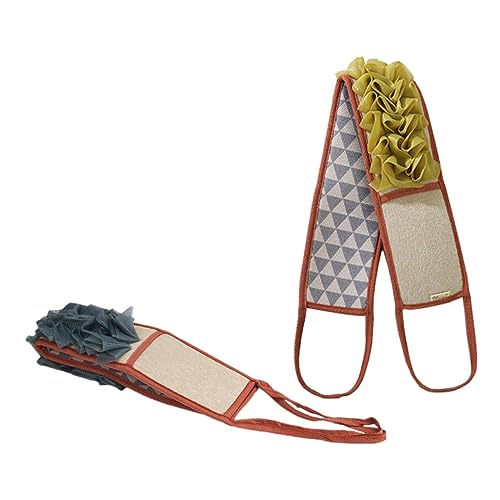 Homoyoyo 2 Stück Doppelseitige Peeling Badetücher mit Rückenpeeling für Rücken Nacken Schultern Geeignet für Familie Reise Hotel Leicht und Schnell Trocknend von Homoyoyo