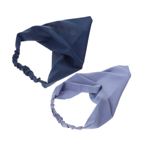 Homoyoyo 2stücke Elastisches Schal-stirnband Für Damen Haarbandana-stirnband Aus Weichem Material Modische Stirnbänder Als Kopftuch-accessoire Für Jeden Anlass von Homoyoyo