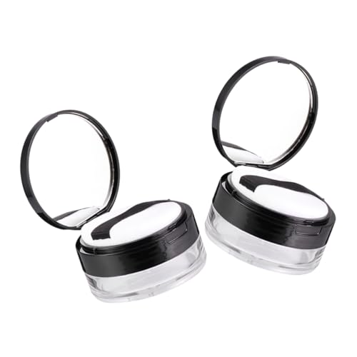 Homoyoyo 2 Stück Elastische Mesh Puderboxen 20g Leere Kosmetikbehälter Für Puder Mit Integriertem Spiegel Tragbare Kunststoffdose Für Make up Für Damen Wiederverwendbare von Homoyoyo