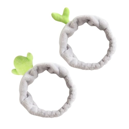 Homoyoyo 2 Stück Elastisches Stirnband für Damen mit Kaktus Bohnensprossen design Atmungsaktiv und Weich zum Waschen Des Gesichts Make up Spa und Sport Modisches Haarschmuck von Homoyoyo