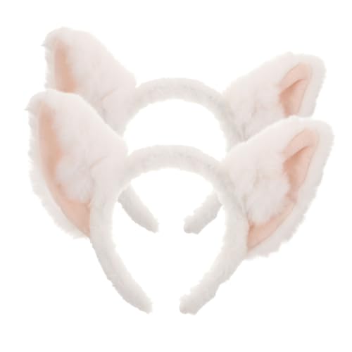 Homoyoyo 2 Stück Elastisches Weiches Fuchsohren Stirnband Verstellbar für Erwachsene Geeignet für Cosplay Party Kostüm und Mottopartys Tierisches Haaraccessoire für Vielseitigen Einsatz von Homoyoyo
