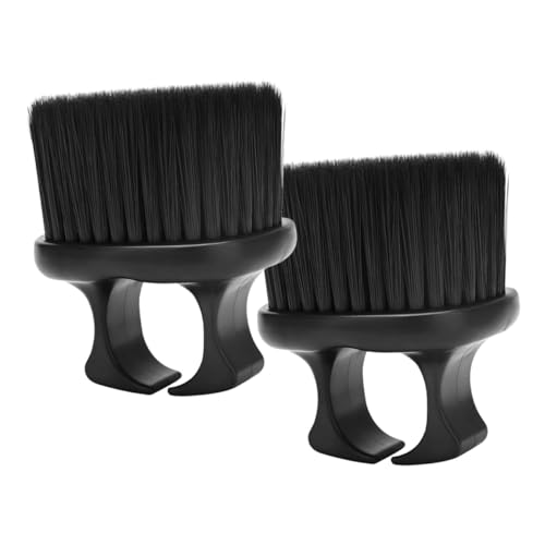 Homoyoyo 2 Stück Ergonomische Bartbürste Weichen Borsten Multifunktional zum Entfernen Feiner Haare Komfortabel für Männer Bartpflege Kompakt und Leicht Tragbar von Homoyoyo