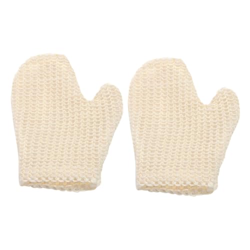 Homoyoyo 2 Stück Exfoliating Badetücher Set aus Hochwertigem Verschleißfestem Material Praktische Peelinghandschuhe für Dusche Entfernen Abgestorbene Haut Ölige Rückstände Fördert Glatte von Homoyoyo