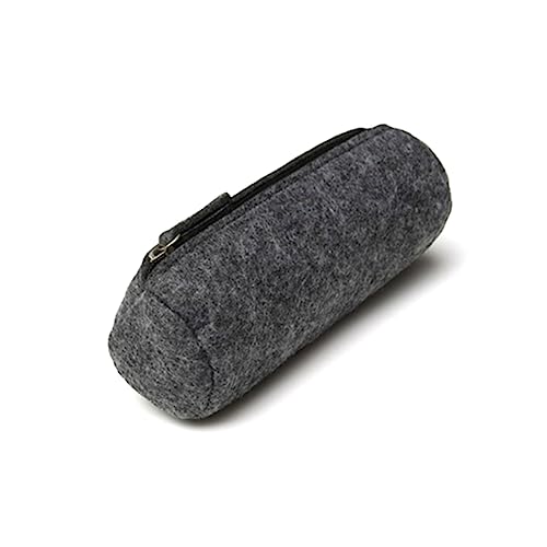 Homoyoyo 2 Stück Filz Stifteetui Dunkelgrau und Großer Stauraum für Schreibwaren und Handys Leicht Tragbar für Schule und Reisen von Homoyoyo