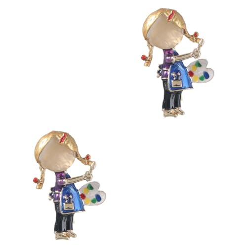 Homoyoyo 2 Stück Frauen Brosche Mode Broschennadel Aus Emaille Mädchen Klein Pin -abzeichen Retro Bekleidungsnadel Stifte Abzeichen Süße Nadel Schal Brosche Legierung Homoyoyo 2 Stück Frauen Brosche Mode Broschennadel Aus Emaille Mädchen Klein Pin -abzeichen Retro Bekleidungsnadel Stifte Abzeichen Süße Nadel Schal Brosche Legierung von Homoyoyo