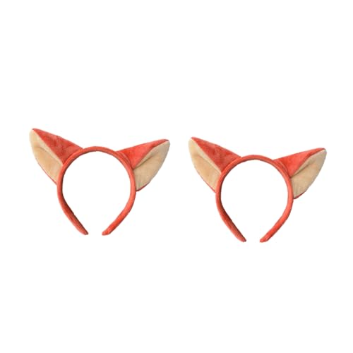 Homoyoyo 2stücke Fuchsohren Stirnband Cosplay Haarband Tierohren Kopfbedeckung Haar Zubehör Für Party Fotos Geburtstagsfeiern Bühnenauftritte Weihnachten von Homoyoyo