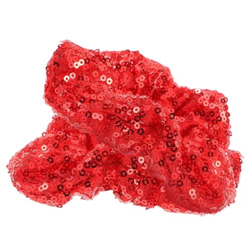 Homoyoyo 2 Stück Funkelnde Rote Pailletten Haargummis Für Mädchen Und – Elastische Haargummis - Glitzer-Haargummis Für Pferdeschwanzhalter Und Stylische Hairstyles von Homoyoyo