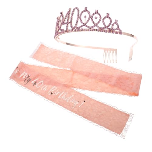 Homoyoyo 2 Stück Geburtstags Krone mit Funkelnden Strasssteinen und Schärpe Teiliges Set für Damen und Formbeständig Party Accessoire für Glamouröse Fotomomente Homoyoyo 2 Stück Geburtstags Krone mit Funkelnden Strasssteinen und Schärpe Teiliges Set für Damen und Formbeständig Party Accessoire für Glamouröse Fotomomente von Homoyoyo