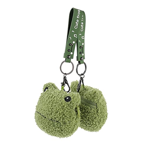 Homoyoyo 2stücke Kleine Frosch-münzbeutel Süße Baumwoll-geldbörsen Tragbare Schlüsselanhänger Für Münzen Kopfhörer Und Kleinigkeiten Für Jungen Und Mädchen von Homoyoyo