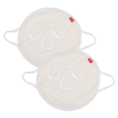 Homoyoyo 2 Stück Gesichtsmaske Handtuch Doppellagig für Heiße und Kalte Kompressen Wiederverwendbar Hautfreundlich für Tägliche Gesichtsbehandlung und Empfindliche Hautpflege von Homoyoyo