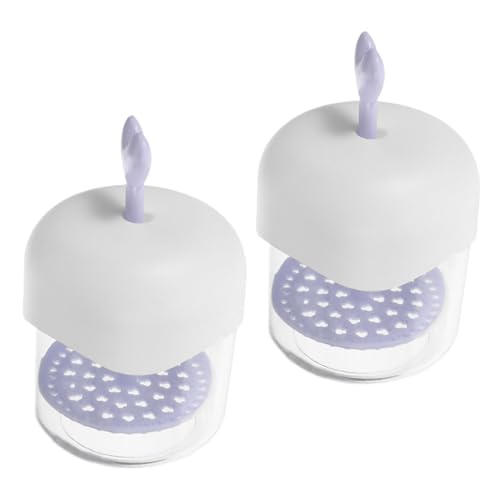 Homoyoyo 2 Stück Gesichtsschaum Generator Transparent Lila Herzform Leichter Schaumspender für Gesichtsreiniger und Duschgel Vielseitig Einfache Handhabung für Zuhause und Unterwegs von Homoyoyo