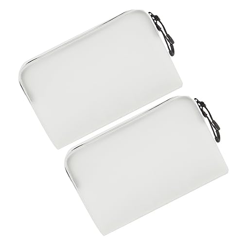 Homoyoyo 2 Stück Große Kosmetiktasche Weiche Halbtransparente Reise Kulturtasche mit Reißverschluss Leichter Stoßfester Organizer für Make Up und Toilettenartikel Tragbare von Homoyoyo