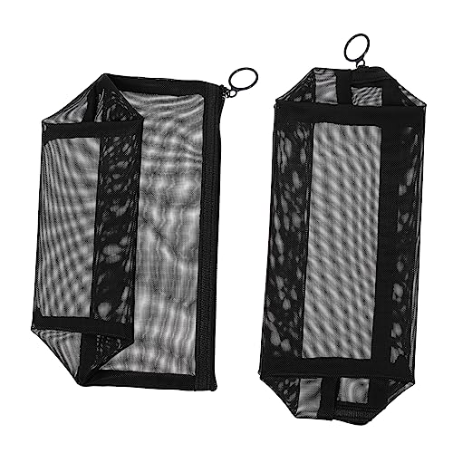 Homoyoyo 2 Stück Große Kosmetiktasche für Herren Transparentes Netzgewebe Teiliges mit Reißverschluss Waschbarer Kulturbeutel für Reisen und Aufbewahrung von Toilettenartikeln von Homoyoyo