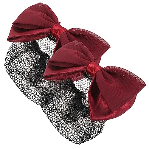 Homoyoyo 2 Stück Haarknoten Abdeckung Spitze Haar Accessoires Haarnetze Damen Accessoires Haarspangen Mesh Ausgefallene Dutts Haarnetze Für Damen Haarknotennetz Gast Lockige von Homoyoyo