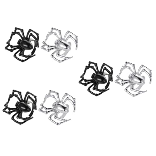 Homoyoyo 2 Stück Halloween Spinnenringe Set – Gotische Simulations-Requisiten Für Frauen - Eleganter Schwarzer Und Goldener Spinnenring Ideal Für Halloween Partys Und Gruselige von Homoyoyo