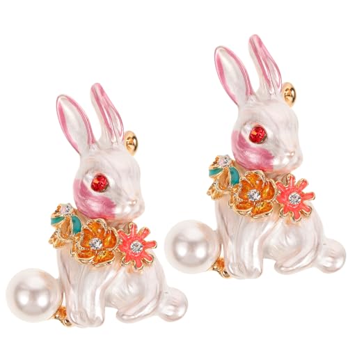 Homoyoyo 2stücke Kaninchen Brosche Mit Perlen Niedliche Hasen-anstecknadel Kleidung Accessoires Für Damen Dekoration Für Ostern Taschen Und Hüte Homoyoyo 2stücke Kaninchen Brosche Mit Perlen Niedliche Hasen-anstecknadel Kleidung Accessoires Für Damen Dekoration Für Ostern Taschen Und Hüte von Homoyoyo