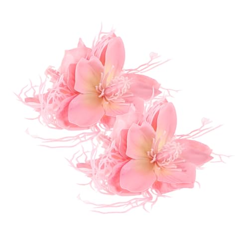Homoyoyo 2 Stück Hawaii Inspirierte Haarclips mit Künstlichen Tropischen Blumen für Damen für Strandurlaube und Sommerliche Outfits von Homoyoyo