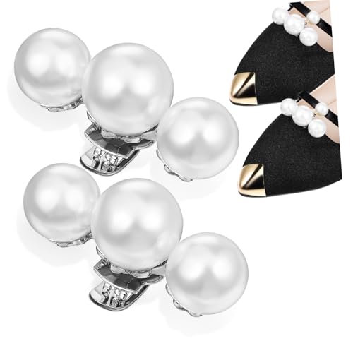 Homoyoyo 2 Stück High-heels-schuhzubehör Hausschuhe Schuheinlagen Herren Gleiten Schuhclip Mit Strasssteinen Stifte Dekorative Schuhclips Schuhschmuck Clip Karikatur Silver Imitationsperlen von Homoyoyo