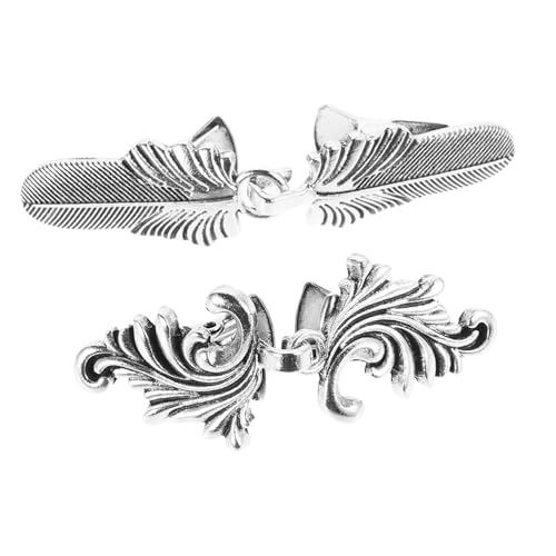 Homoyoyo 2 Stück Hohle Pullover Clips Pullover Clips Kleider Clips Deko Clip Für Kleid Deko Pullover Clip Deko Cardigan Clips Retro Cardigan Clip Kleider Clips Silber Zink von Homoyoyo