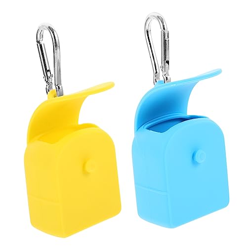 Homoyoyo 2 Stück Kabel-Organizer-Tasche Ii Blau Kopfhörer Fall Münzbeutel Schlüsselanhänger Haken Geldbeutel Geldbörse Schlüsselanhänger Live Portemonnaie Silikon in Lebensmittelqualität von Homoyoyo