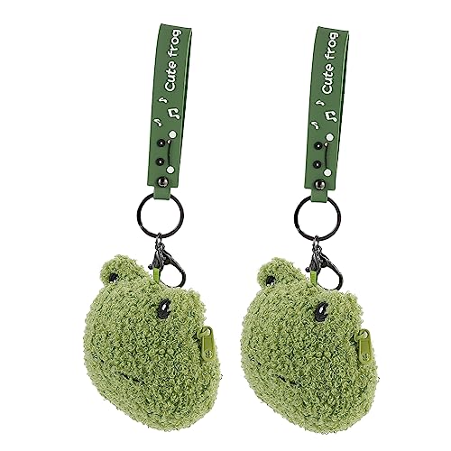 Homoyoyo 2 Stück Kleine Münzgrundstück Aufbewahrungstasche Für Süße Geldbörse Geldbörse Geldbeutel Geldbörse Wechseln Plüsch Stofftier Geldbörse Frosch Mini Green Pp Baumwolle von Homoyoyo