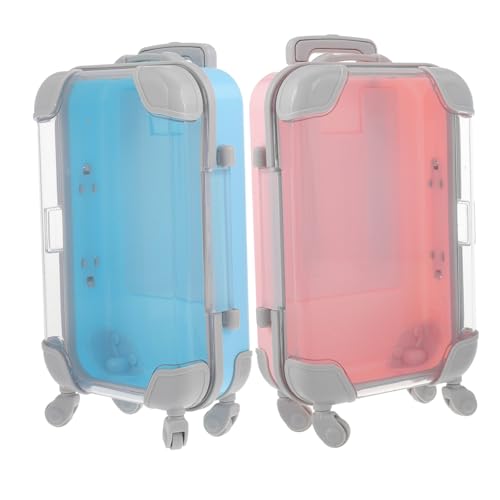 Homoyoyo 2 Stück Kleiner Wimpern Organizer im Gepäckstil Tragbare Reisebox für Falsche Wimpern Kunststoff Abnehmbar Leicht und Praktisch für Frauen und Mädchen von Homoyoyo