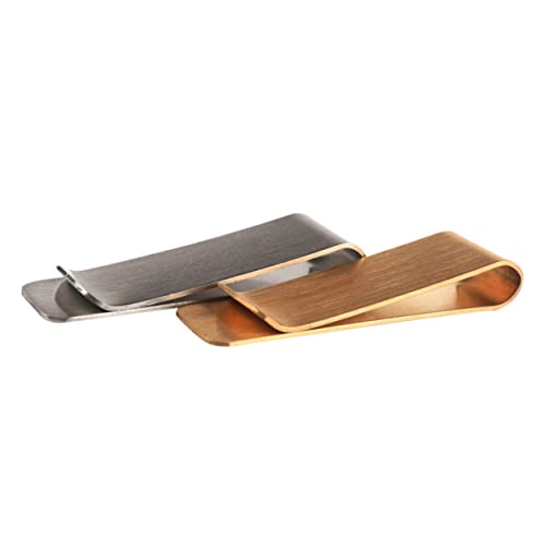 Homoyoyo Doppelseitige Geldklammer 2 Stück Messing-geldklammer-geldhalter Für Unternehmen von Homoyoyo