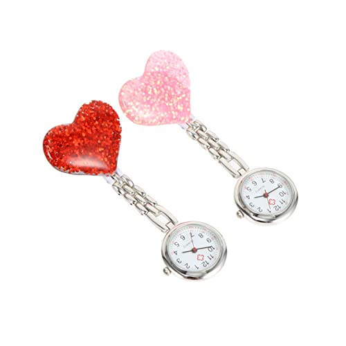 Homoyoyo 2stücke Hängende Krankenschwesteruhr Clip-Uhr Für Arzt Modische Uhr Hängende Uhr-verzierung von Homoyoyo