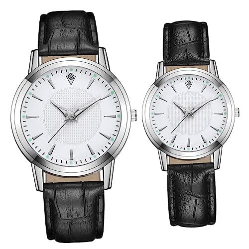 Homoyoyo 2 Stück Luminous Lovers Armbanduhr für Männer Frauen Romantische Partneruhr mit Wasserdichtem Design Dating Schule Besondere Anlässe Teiliges für Stilvolle von Homoyoyo