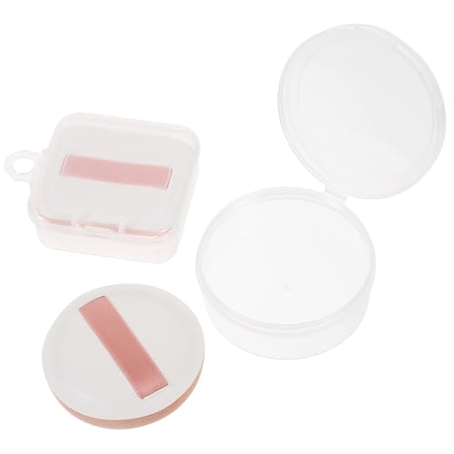 Homoyoyo 2 Stück Make Up Schwämmchen Puderquasten für Gesicht Wiederverwendbar Hautfreundlich Nass und Trocken Anwendbar für Foundation Concealer Präzises Auftragen für Damen von Homoyoyo