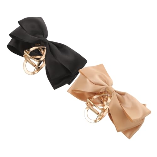 Homoyoyo 2 Stück Metall Haarspange für Frauen Doppelseitige Schleifenhaarklammer Schmerzfrei Leicht für Dünnes und Dickes Haar Geeignet für Geburtstag Hochzeit Weihnachten Modischer von Homoyoyo