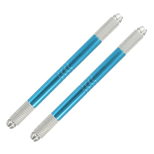 Homoyoyo 2 Stück Microblading Augenbrauenstift Blau Langlebig und Benutzerfreundlich Manuelle Fogging Technik Geeignet für Anfänger und Profis für Zuhause und Salon von Homoyoyo