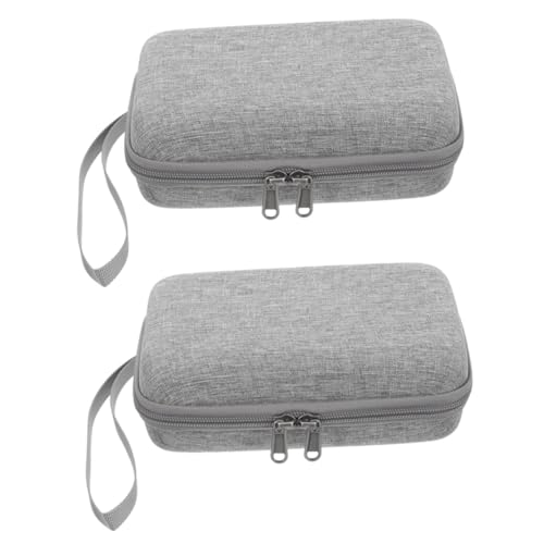 Homoyoyo 2 Stück Mini Makeup Koffer Tragbare Kosmetiktasche Organizer für Damen Leicht und Handlich Reisebegleiter von Homoyoyo