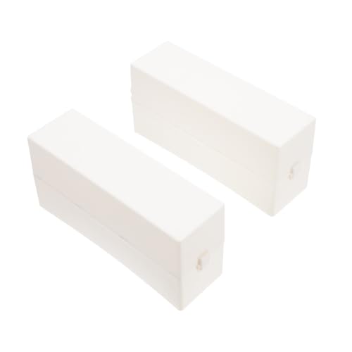 Homoyoyo 2 Stück Nagelfräser Aufbewahrungsbox Teilig Fächer Transparent Nagelbohrer Organizer für Maniküre und Pediküre Salon Zuhause Nagelbohrer Halter Schleifmaschine Nägel Displayschutz von Homoyoyo