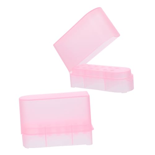 Homoyoyo 2 Stück Nail Drill Bit Aufbewahrungsbox Teiliges Halbdurchsichtiges Rosa Organizer Langlebig Kompakt Tragbar für Maniküre Schleifköpfe Staubgeschützt und Übersichtlich Homoyoyo 2 Stück Nail Drill Bit Aufbewahrungsbox Teiliges Halbdurchsichtiges Rosa Organizer Langlebig Kompakt Tragbar für Maniküre Schleifköpfe Staubgeschützt und Übersichtlich von Homoyoyo
