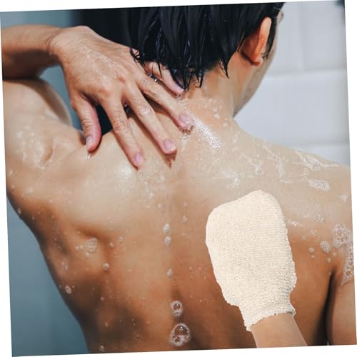 Homoyoyo 2 Stück Natürlicher Sisal Körperpeeling set mit Langem Rückenpeeling streifen für Sanfte Tiefenreinigung Weiche Textur Tragbar für Dusche Bad Gym Geeignet für Männer und Frauen von Homoyoyo