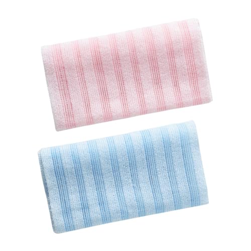 Homoyoyo 2 Stück Peeling Badetuch Langes Hautfreundliches Duschhandtuch mit Schnellem Schaum Langlebig und Hautschonend zum Sanften Körperpeeling und Gründlichen Reinigen im Bad von Homoyoyo