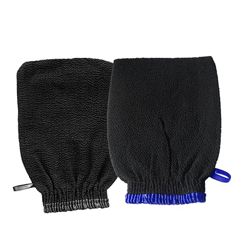 Homoyoyo 2 Stück Peelinghandschuhe für Bad und Sauna Exfoliating Scrub Gloves für Männer und für Körperpflege und Massage Zufällige Farbe Zufällige Farbe Zufällige Farbe von Homoyoyo