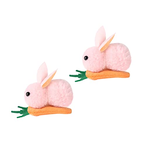 Homoyoyo 2 Stück Plüsch Haarspangen mit Kaninchen Design Niedliche Haaraccessoires für Mädchen Dekoration für Partys und Festliche Anlässe Geeignet für Erwachsene von Homoyoyo