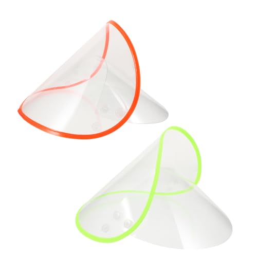 Homoyoyo 2 Stück Regenfisch -Hut -Rand Poncho-Regenmantel Regenhut Abdeckung Regenhaube Schutz UV Regenmantelkappenrand Hutkrempe Kapuzenränder des Regenponchos Plastik von Homoyoyo
