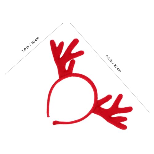 Homoyoyo 2 Stück Rentier Geweih Haarreifen Leichtes Tierkopf Accessoire für Weihnachten Halloween Festliche Kostüm Party Erwachsene Jugendliche Bequem und Tragbar von Homoyoyo