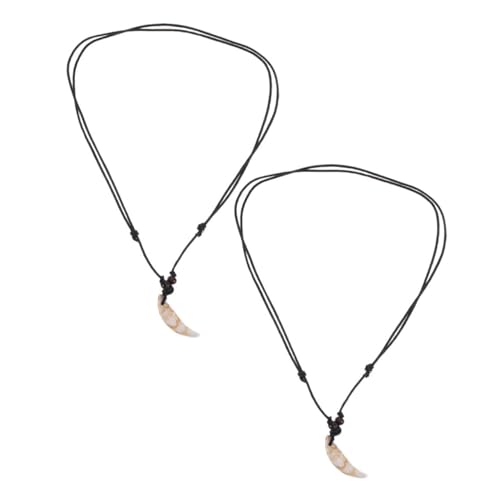 Homoyoyo 2 Stück Retro Zahnschmuck Modische Halskette Mit Künstlichem Zahnanhänger Acryl Anhänger Für Falsche Zähne Unisex Zahnkette Retro Zahnschmuck von Homoyoyo