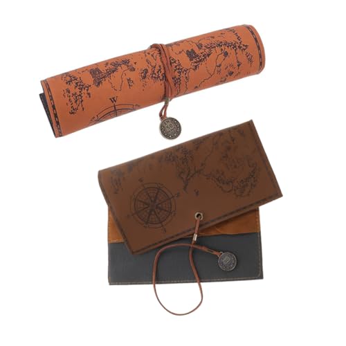 Homoyoyo Federmäppchen Aus Segeltuch Im Vintage-Stil Zum Aufrollen Für Mädchen Stiftetasche Bleistiftaufbewahrung Dekorative Tasche Stiftehalter Zum Aufrollen von Homoyoyo