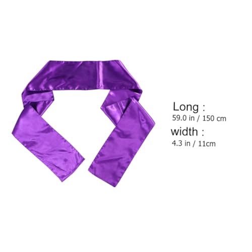 Homoyoyo 2 Stück Satin Haarband für Frauen Weiche Stirnbänder in Violett und Schwarz Komfortable Klassische Kopfbedeckung für Perücken und Haarstyling von Homoyoyo