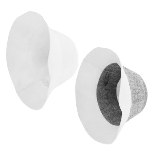 Homoyoyo 2stücke Filzhut Für Sauna Herren Weich Und Leicht Dampfbadkopfbedeckung Banja-hut Haarwickel Aus Filz Verdickter Saunahut Für Damen Und Herren von Homoyoyo