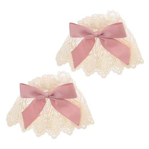 Homoyoyo 2 Stück Lolita-armstulpen Aus Spitze – Elegante Armstulpen Mit Schleife Aus Spitze Für Damen Perfekt Für Braut- Und Halloweenkostüme von Homoyoyo