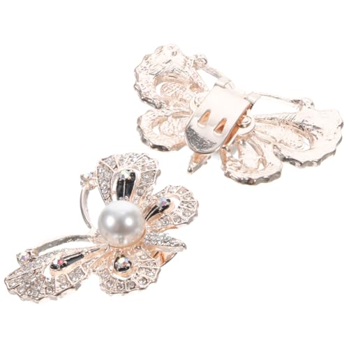 Homoyoyo 2 Stück Schuhclips für Damen Abnehmbare Schuhschmuck mit Strasssteinen Glitzernde Dekoration für Partyschuhe Teiliges Robustem Gefertigt von Homoyoyo