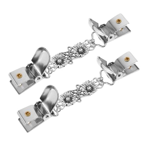 Homoyoyo 2 Stück Seiden brosche Mode Blusen Broschen für Damen schnallen fanny brosche für strickjacke Brosche für Damen Schal Brosche Kleiderclip Schal Cardigan Clips Zinklegierung Silver Homoyoyo 2 Stück Seiden brosche Mode Blusen Broschen für Damen schnallen fanny brosche für strickjacke Brosche für Damen Schal Brosche Kleiderclip Schal Cardigan Clips Zinklegierung Silver von Homoyoyo